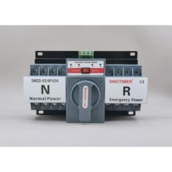 Comutator automat transfer SINOTIMER 63A 4P, ATS trifazic retea – generator, mod automat si manual